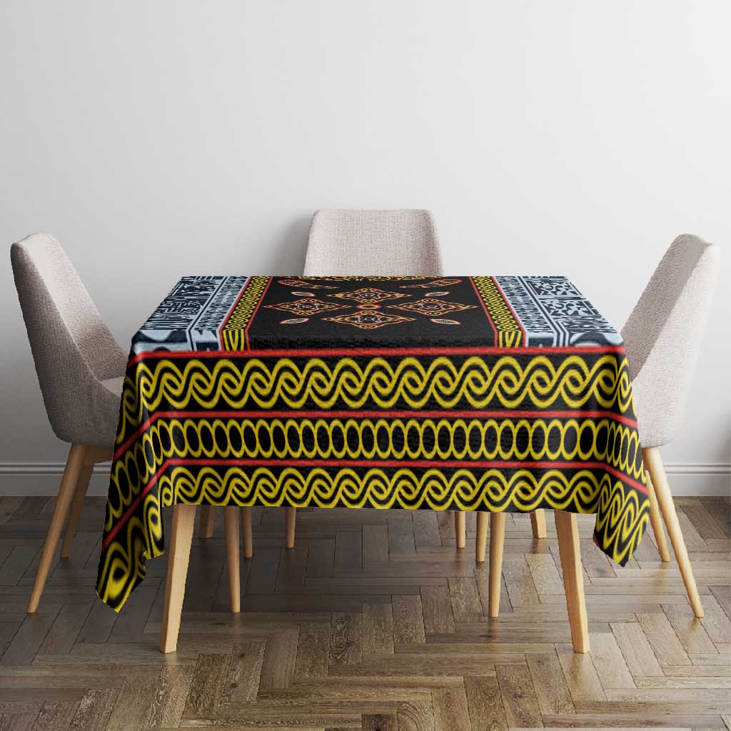Cameroon Bamileke Toghu Pattern Tablecloth Bamenda Royal Cultural Design