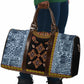 Cameroon Bamileke Toghu Pattern Travel Bag Bamenda Royal Cultural Design