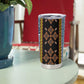Cameroon Bamileke Toghu Pattern Tumbler Cup Bamenda Royal Cultural Design