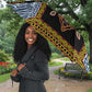 Cameroon Bamileke Toghu Pattern Umbrella Bamenda Royal Cultural Design
