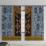 Cameroon Bamileke Toghu Pattern Window Curtain Bamenda Royal Cultural Design