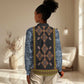 Cameroon Bamileke Toghu Pattern Women Casual Shirt Bamenda Royal Cultural Design
