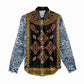 Cameroon Bamileke Toghu Pattern Women Casual Shirt Bamenda Royal Cultural Design