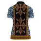 Cameroon Bamileke Toghu Pattern Women Polo Shirt Bamenda Royal Cultural Design