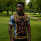 Cameroon Bamileke Toghu Pattern Zipper Polo Shirt Bamenda Royal Cultural Design