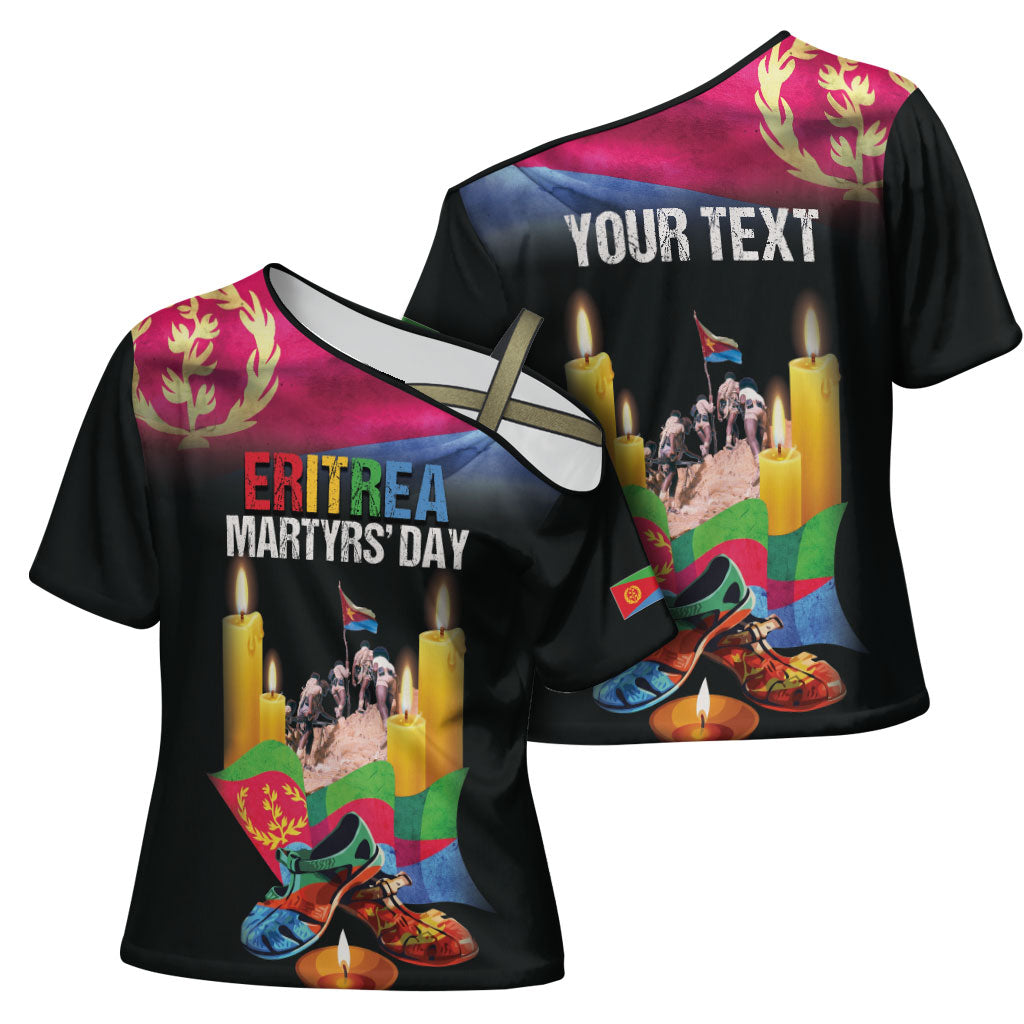 Personalized Eritrea Martyrs Day Cross Shoulder Shirt Eritrea EPLF Honoring Shida Heroes
