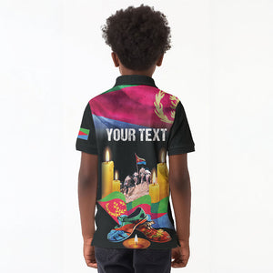 Personalized Eritrea Martyrs Day Kid Polo Shirt Eritrea EPLF Honoring Shida Heroes