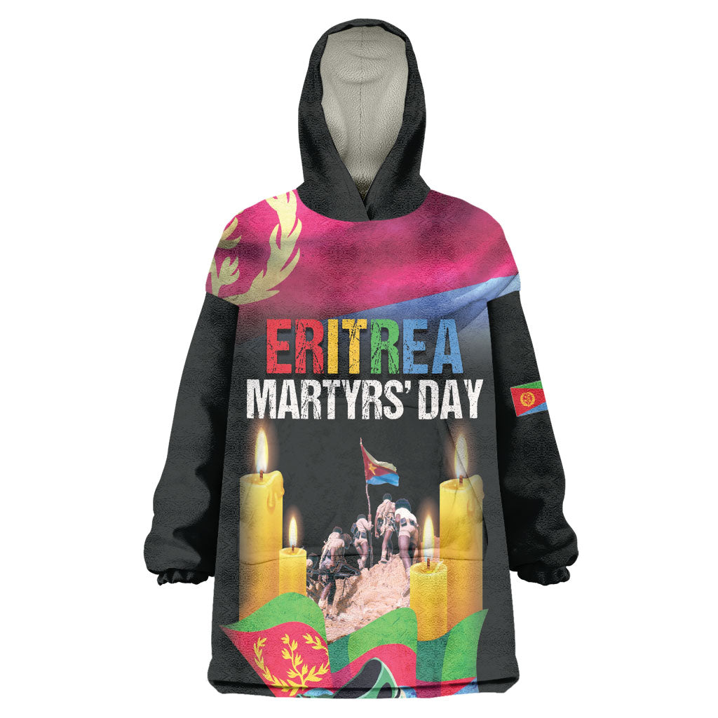 Personalized Eritrea Martyrs Day Kid Wearable Blanket Hoodie Eritrea EPLF Honoring Shida Heroes