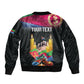 Personalized Eritrea Martyrs Day Sleeve Zip Bomber Jacket Eritrea EPLF Honoring Shida Heroes