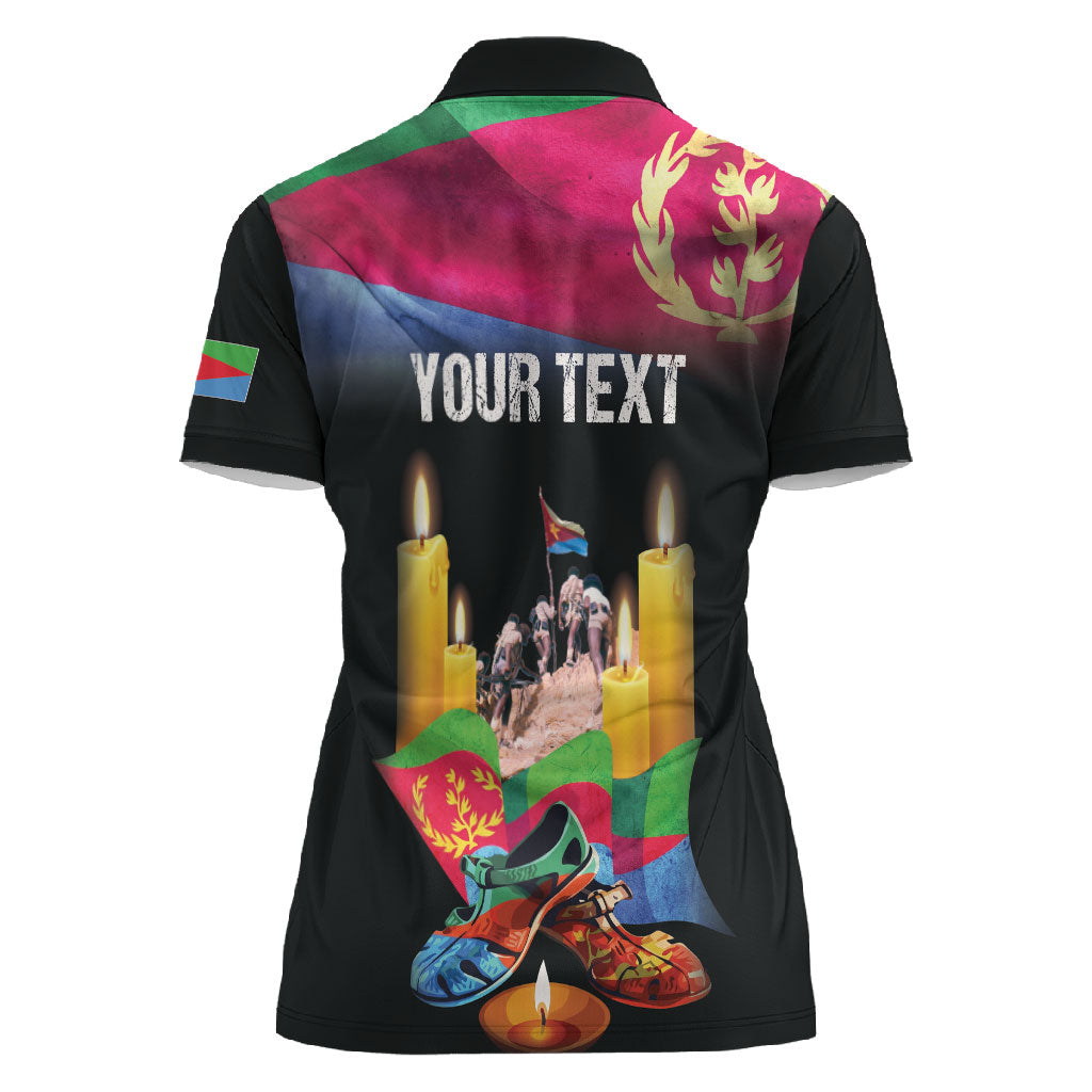 Personalized Eritrea Martyrs Day Women Polo Shirt Eritrea EPLF Honoring Shida Heroes