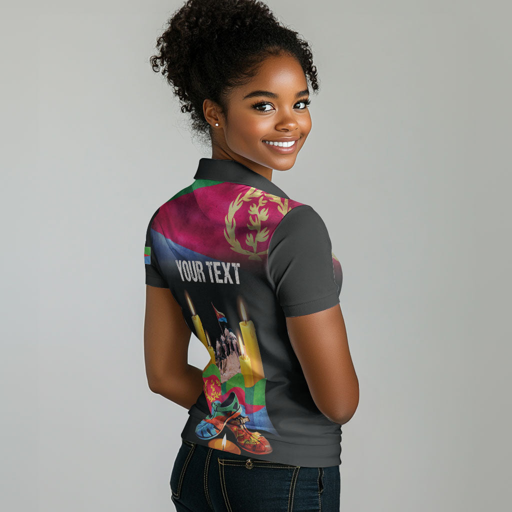 Personalized Eritrea Martyrs Day Women Polo Shirt Eritrea EPLF Honoring Shida Heroes