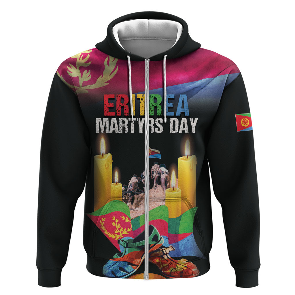 Personalized Eritrea Martyrs Day Zip Hoodie Eritrea EPLF Honoring Shida Heroes