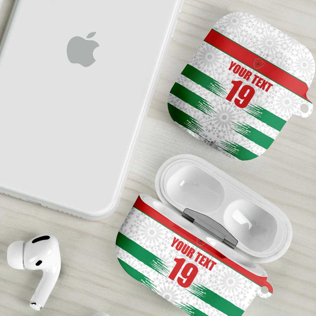 Custom Morocco Football AirPods Case Road To Football Glory - African Pride