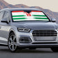 Custom Morocco Football Auto Sun Shade Road To Football Glory - African Pride
