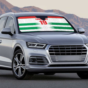 Custom Morocco Football Auto Sun Shade Road To Football Glory - African Pride