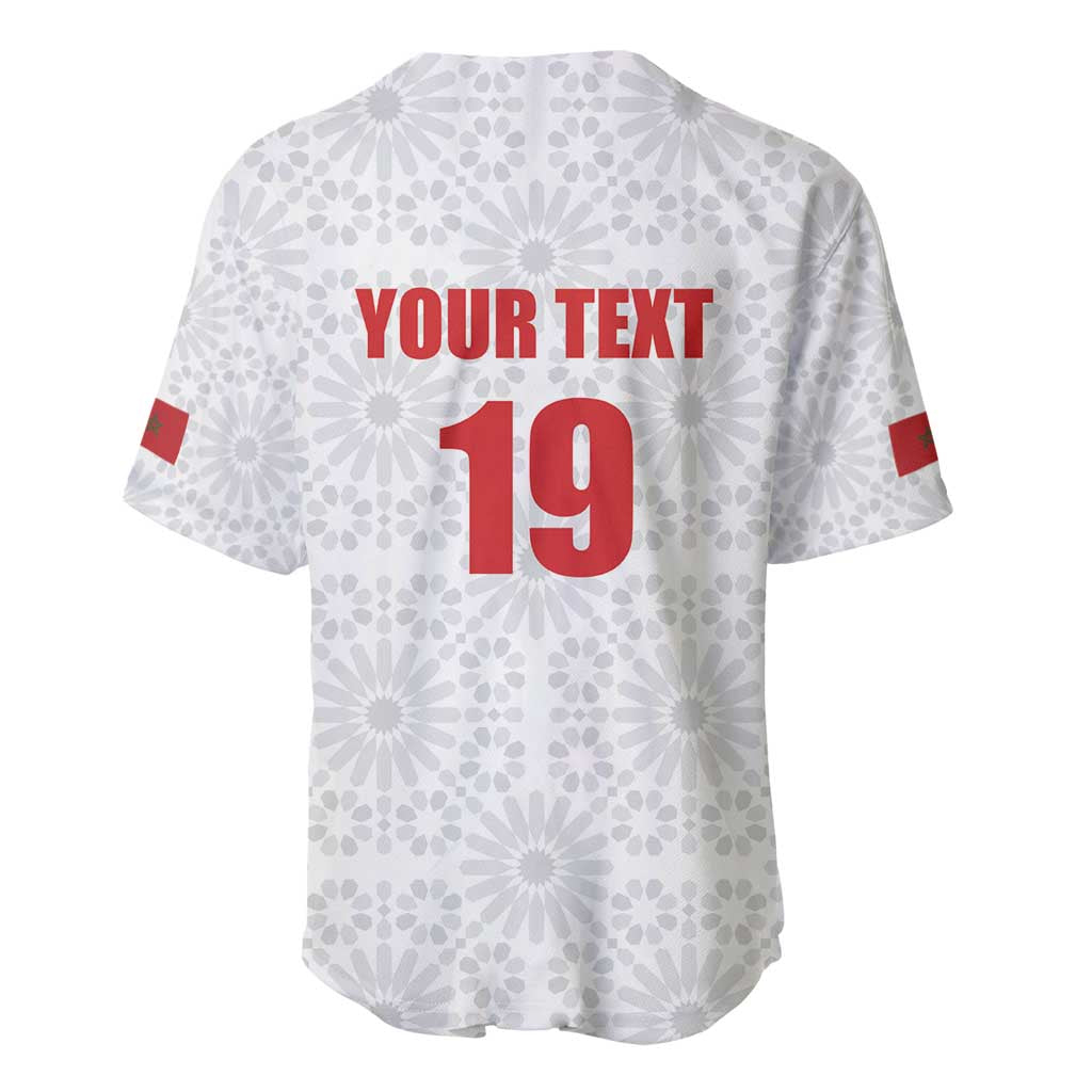 Custom Morocco Football Baseball Jersey Road To Football Glory - African Pride