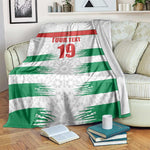 Custom Morocco Football Blanket Road To Football Glory - African Pride