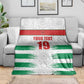 Custom Morocco Football Blanket Road To Football Glory - African Pride