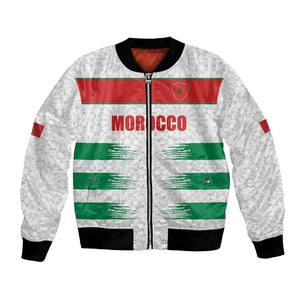 Custom Morocco Football Bomber Jacket Road To Football Glory - African Pride