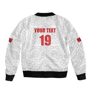 Custom Morocco Football Bomber Jacket Road To Football Glory - African Pride