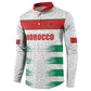 Custom Morocco Football Button Sweatshirt Road To Football Glory