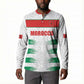 Custom Morocco Football Button Sweatshirt Road To Football Glory