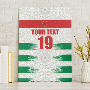 Custom Morocco Football Canvas Wall Art Road To Football Glory - African Pride
