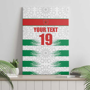Custom Morocco Football Canvas Wall Art Road To Football Glory - African Pride