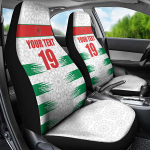 Custom Morocco Football Car Seat Cover Road To Football Glory - African Pride