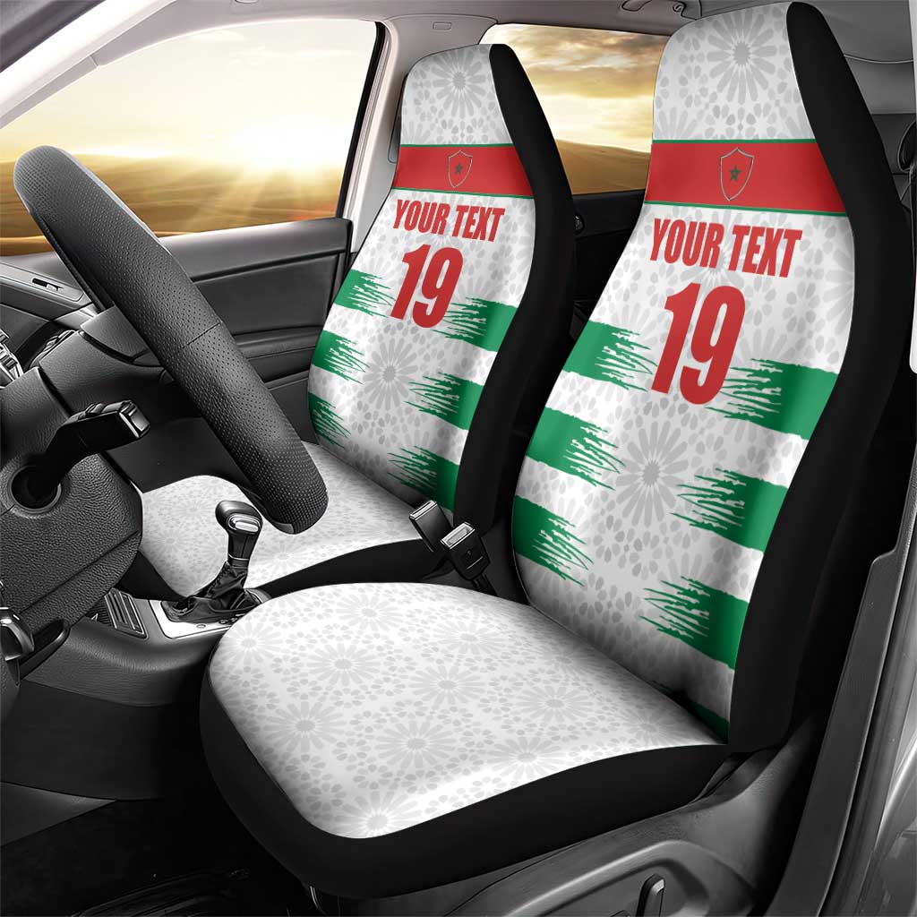 Custom Morocco Football Car Seat Cover Road To Football Glory - African Pride