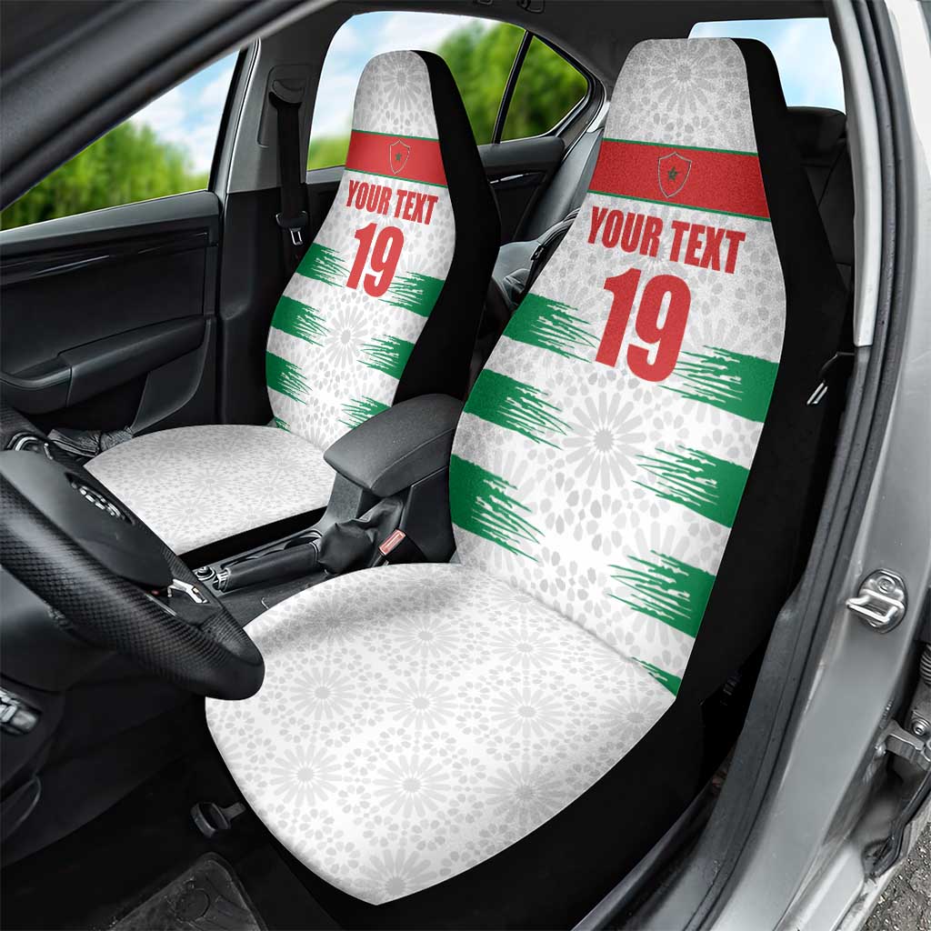 Custom Morocco Football Car Seat Cover Road To Football Glory - African Pride