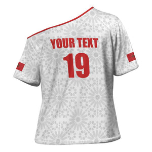 Custom Morocco Football Cross Shoulder Shirt Road To Football Glory - African Pride