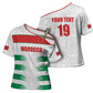 Custom Morocco Football Cross Shoulder Shirt Road To Football Glory - African Pride
