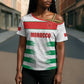 Custom Morocco Football Cross Shoulder Shirt Road To Football Glory - African Pride