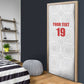 Custom Morocco Football Door Cover Road To Football Glory - African Pride