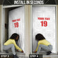 Custom Morocco Football Door Cover Road To Football Glory - African Pride