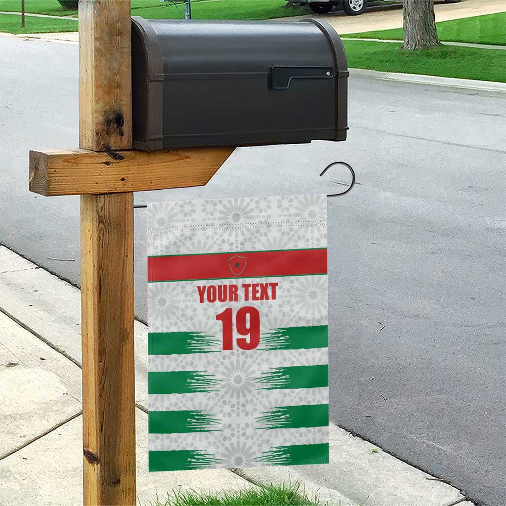 Custom Morocco Football Garden Flag Road To Football Glory - African Pride
