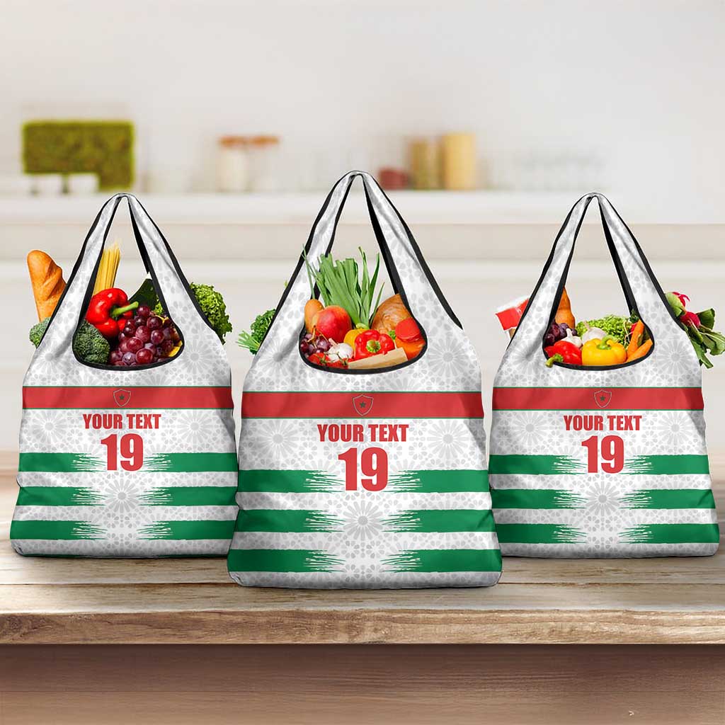 Custom Morocco Football Grocery Bag Road To Football Glory - African Pride