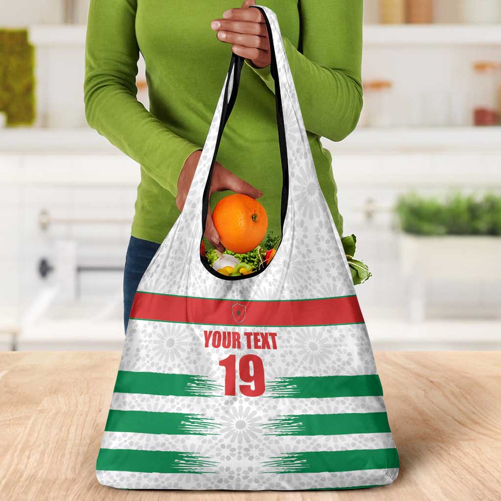 Custom Morocco Football Grocery Bag Road To Football Glory - African Pride