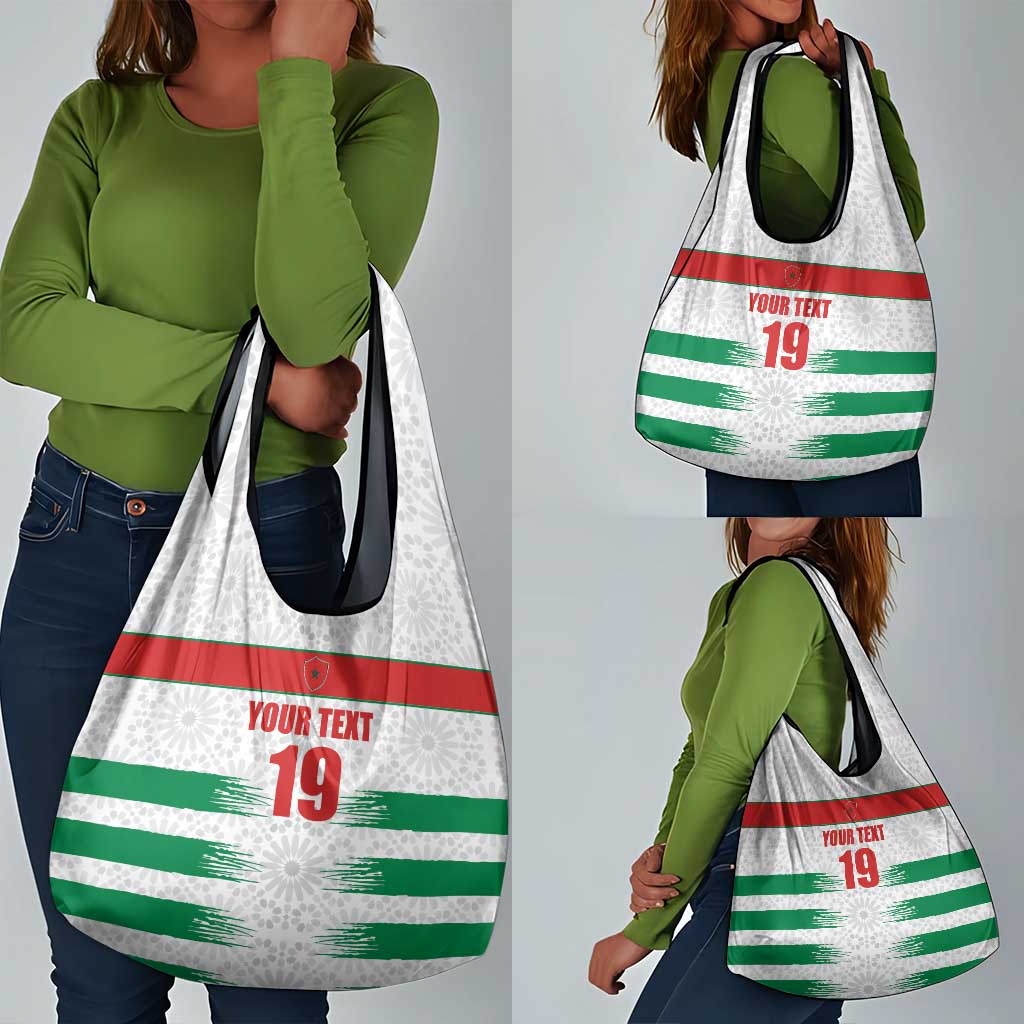 Custom Morocco Football Grocery Bag Road To Football Glory - African Pride