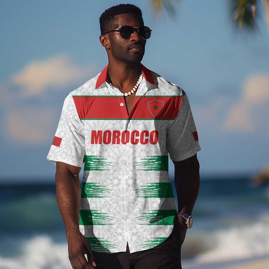 Custom Morocco Football Hawaiian Shirt Road To Football Glory - African Pride