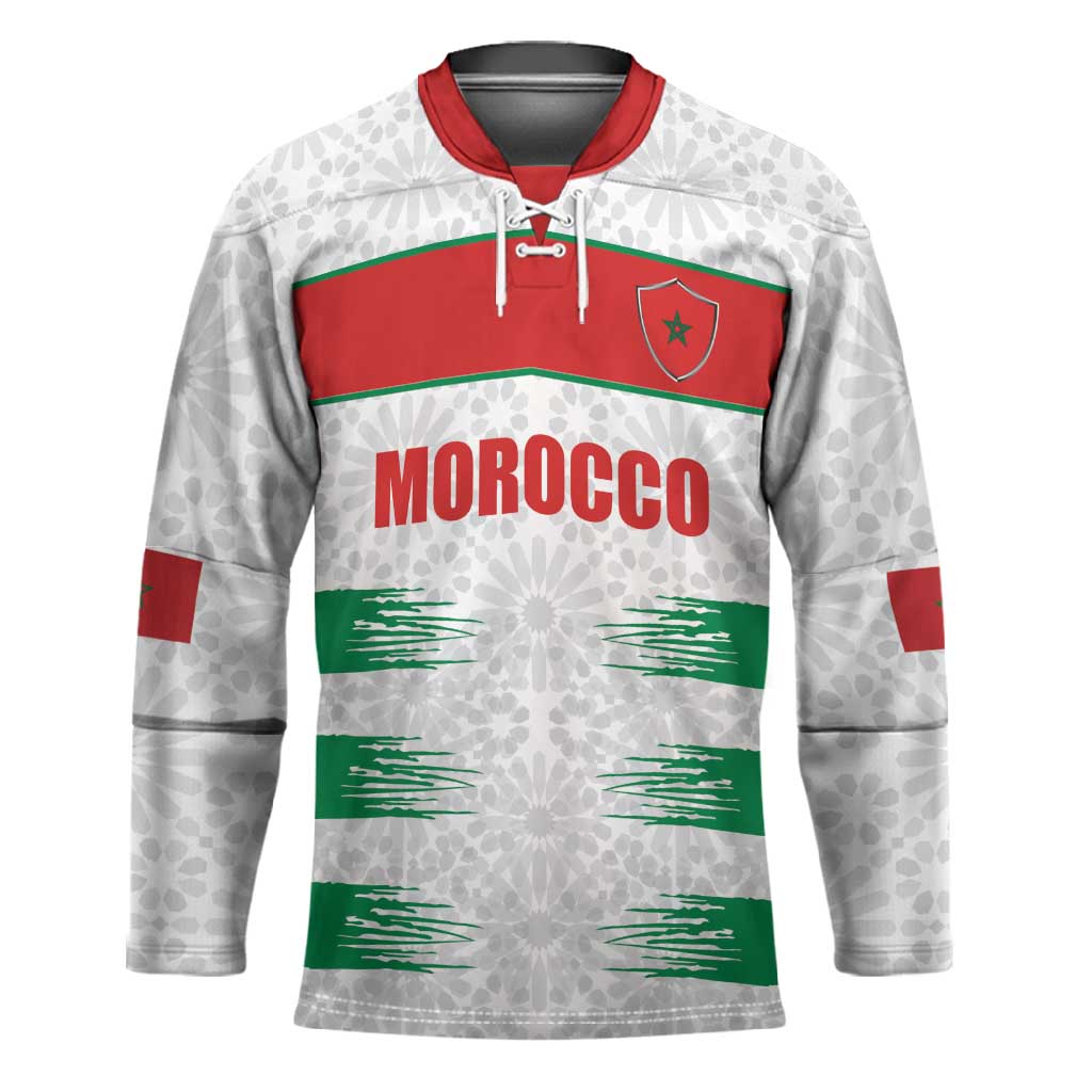 Custom Morocco Football Hockey Jersey Road To Football Glory - African Pride