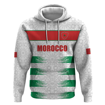 Custom Morocco Football Hoodie Road To Football Glory - African Pride