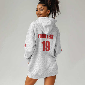 Custom Morocco Football Hoodie Dress Road To Football Glory - African Pride