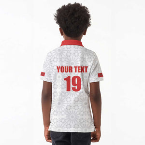 Custom Morocco Football Kid Polo Shirt Road To Football Glory - African Pride