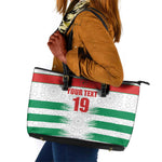 Custom Morocco Football Leather Tote Bag Road To Football Glory - African Pride