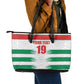 Custom Morocco Football Leather Tote Bag Road To Football Glory - African Pride