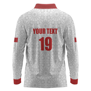 Custom Morocco Football Long Sleeve Polo Shirt Road To Football Glory - African Pride