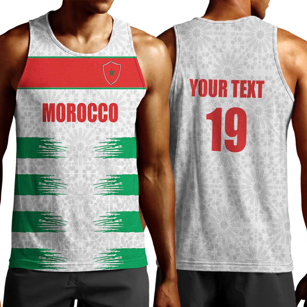 Custom Morocco Football Men Tank Top Road To Football Glory - African Pride