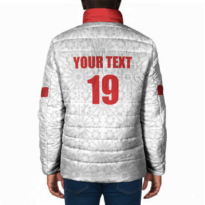 Custom Morocco Football Padded Jacket Road To Football Glory - African Pride